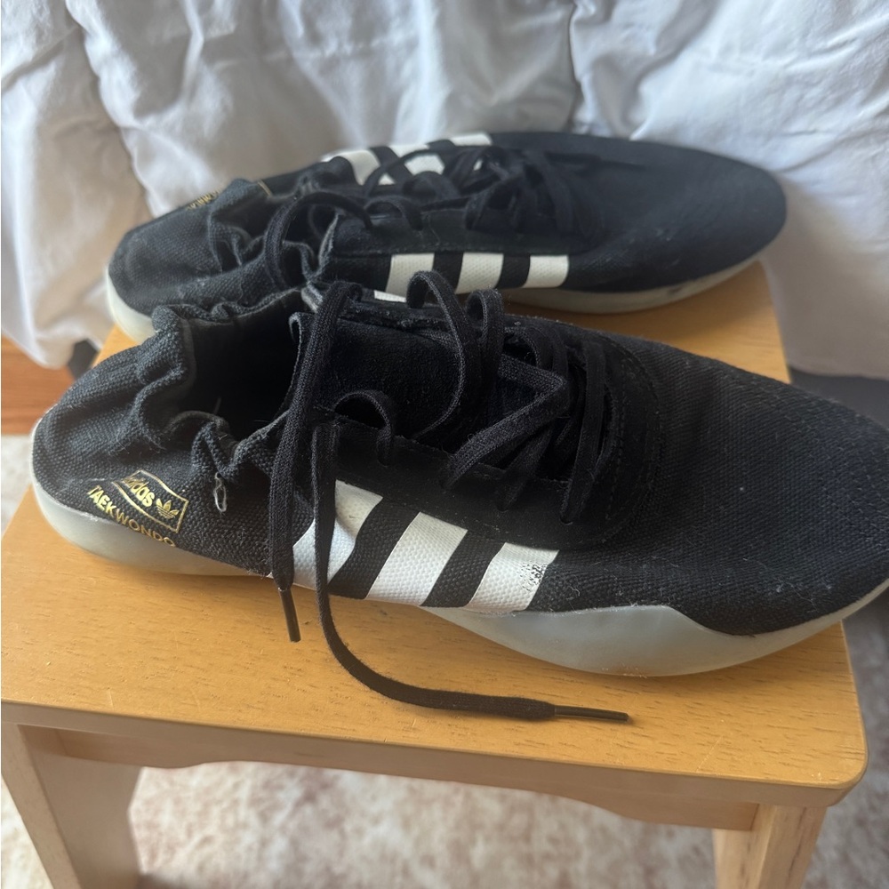 Adidas Black and White Taekwondo Shoes